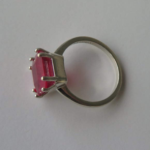 Magnificent Natural Raspberry Pink Ruby In Sterling Silver Ring, 4.65ct. - Picture 10 of 14